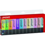 penmark fosforlu kalem (ışaret kalemi) 12 li karışık renk 6 neon+ 6 simli hs50512ns - Yok