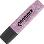 penmark fosforlu kalem (ışaret kalemi) metalik simli gül pembe hs 505 15 (10 lu paket) - Yok