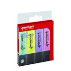 Penmark HS-505-4P 4'lü Karışık Renk Pastel Fosforlu Kalem