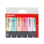 PENMARK HS-505-6P FOSFORLU KALEM SETİ PASTEL 6 RENK BLİSTER