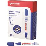 Penmark Mavi Renk 12 Adet Beyaz Yazı Tahtası Kalemi