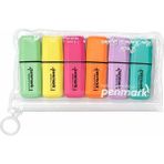 Penmark Mini Fosforlu 6 Lı Kalem - Çok Renkli