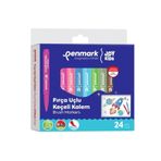 Penmark Süper Yıkanabilir Fırça Uçlu Keçeli Kalem 24 Renk