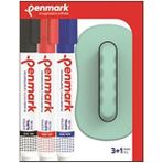 Penmark Tahta Kalem Seti 3 Renk Tahta Kalemi ve Tahta Silgisi 3 Adet Çok Renkli