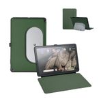 Penoval Google Pixel Tablet Kılıfı 11" (2023), Silikon Kapak Kılıf, Ayarlanabilir Görüş Açısı, Kolay Taşınabilir, Şarj Hoparlör Yuvası ile Uyumlu Koruyucu Kapak (Yeşil)