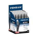 Pensan 2270 Büro Siyah 50'li Tükenmez Kalem