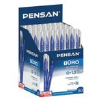 Pensan 2270 Büro Tükenmez Kalem 1mm Mavi 25"li Paket