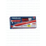 Pensan 3003 Ofis Tipi Kaliteli Keçeli Kalem 10 Adet 1 Paket - Kırmızı