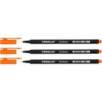 Pensan 6500 Fineliner Kalem 0.4 mm Turuncu 3'lü