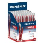 Pensan Büro Kırmızı Tükenmez Kalem 50'li Paket