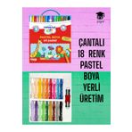 Pensan ÇANTALI 18 RENK PASTEL BOYA YERLİ ÜRETİM
