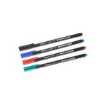 Pensan Fineliner Keçeli Kalem 0.4 mm (Siyah, Mavi, Kırmızı ve Yeşil)