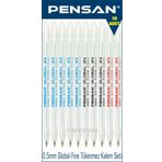 Pensan Global-Fine 21 0.5 mm 10 Adet Tükenmez Kalem Seti