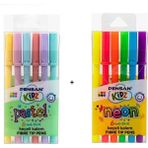 Pensan Keçeli Boya Kalemi Neon 6'lı + Pastel 6'lı