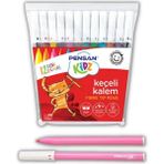 Pensan Keçeli Kalem 12'li Renkli Paket, Çocuklar İçin Güvenli ve Canlı Renkler