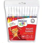 Pensan Kidz 12 Renk Pratik Kutulu Keçeli Kalem