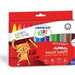 Pensan Kidz 12'li Jumbo Keçeli Boya Kalemi Çok Renkli