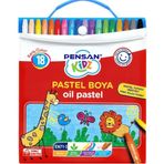 PENSAN KİDZ ÇANTALI PASTEL BOYA 18 RENK YENİ ÜRÜN
