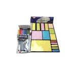 Pensan Küp Not Kağıdı+ Tgb A-4 Yapışkanlı Not Kağıdı Belirteç Postit+ Triball Renkli Tükenmez Kalem