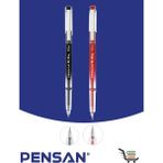 Pensan My King Siyah-Kırmızı Tükenmez Kalem 0.5 mm Metal Malzeme ile Ergonomik Yazım Konforu - Siyah - Kırmızı