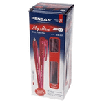 Pensan My-Pen Kırmızı 25'li 1.0 mm Kalın Uç Tükenmez Kalem