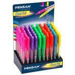 Pensan Neon Jel 1.0 mm 6 Renk Karışık 60'lı Paket Tükenmez Kalem