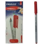 Pensan PE01003TKKI 1 mm 12'li Kutu Triball Kırmızı Tükenmez Kalem