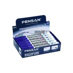 Pensan Tahta Kalemi Yuvarlak Uçlu Mavi Tahta Kalemi (12 Li Paket)