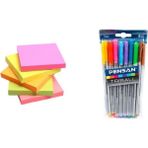 Pensan Tribal 8li + Yapışkanlı Kare Post-It 5 Adet