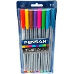Pensan Triball Renkli Tükenmez Kalem Seti 8 Adet Canlı Renklerle Yaratıcılığınızı Artırın