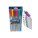Pensan Triball Tükenmez Kalem 1.0 mm Bilye Uç 8'li Renkli Tk.k