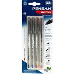 Pensan Tükenmez Kalem 0,7 Mm My Tech Renkli 4 Lü Bls / Pensan