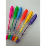 Pensan Tükenmez Kalem Jel Pvc 1.0 mm Neon 6 Adet Karışık Renk - Çok Renkli
