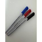 Pensan Tükenmez Kalem Triball 1.0 mm Bilye Uç Kırmızı , Mavi, Siyah (3 Adet) - Çok Renkli