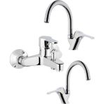 Penta Lavabo, Eviye, Banyo Bataryası Opus Serisi ( U Boru ) Dönüşüm Yapı 323330 - Krom