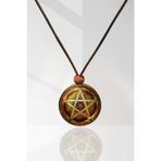 Pentagram Yıldız Ahşap Kolye