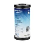 Pentair OMNIFilter TO6 Karbon Su Filtresi, 25,4 cm Tüm Ev Ağır Hizmet Tipi Çift Katmanlı Pileli Tortu ve Karbon Sargı Tat ve Koku Yedek Kartuşu, 25,4 cm x 11,4 cm, 5 Mikron