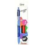 Pentel 1.0 Mm Bazlı Mekanizmalı Roller Kalem - Izee - 4&Apos;Lü Blister (A-B-C-D)