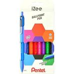 Pentel 1.0 Mm Bazlı Mekanizmalı Roller Kalem - Izee - 8&Apos;Li Blister (A-B-C-D-F-P-S-V)