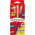 Pentel 1.0 mm Parlak Jel Roller Kalem - 7 Adet Blisterli - MATTEHOP