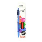Pentel 1.0 mm Yağ Bazlı Mekanizmalı Roller Kalem - iZEE - 4'lü Blister (A-B-C-D)