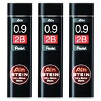 PENTEL 3'lü paket 36 uçlu kılıf 0,9 mm Ain STEIN C279 sertlik derecesi 2B
