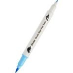 Pentel Brush Sing Pen Twin Çift Taraflı Fırça Uçlu Kalem Baby Blue - Açık Mavi