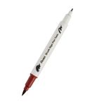 Pentel Brush Sing Pen Twin Çift Taraflı Fırça Uçlu Kalem Brown