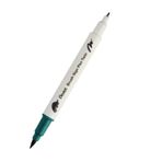 Pentel Brush Sing Pen Twin Çift Taraflı Fırça Uçlu Kalem Dark Green