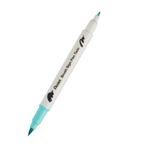 Pentel Brush Sing Pen Twin Çift Taraflı Fırça Uçlu Kalem Emerald Green