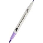 Pentel Brush Sing Pen Twin Çift Taraflı Fırça Uçlu Kalem Heliotrope - Açk Mor