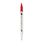 Pentel Brush Sing Pen Twin Çift Taraflı Fırça Uçlu Kalem KIRMIZI