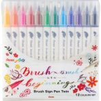 Pentel Brush Sing Pen Twin Çift Taraflı Fırça Uçlu Kalem - Renkli