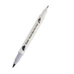 Pentel Brush Sing Pen Twin Çift Taraflı Fırça Uçlu Kalem Silver Grey